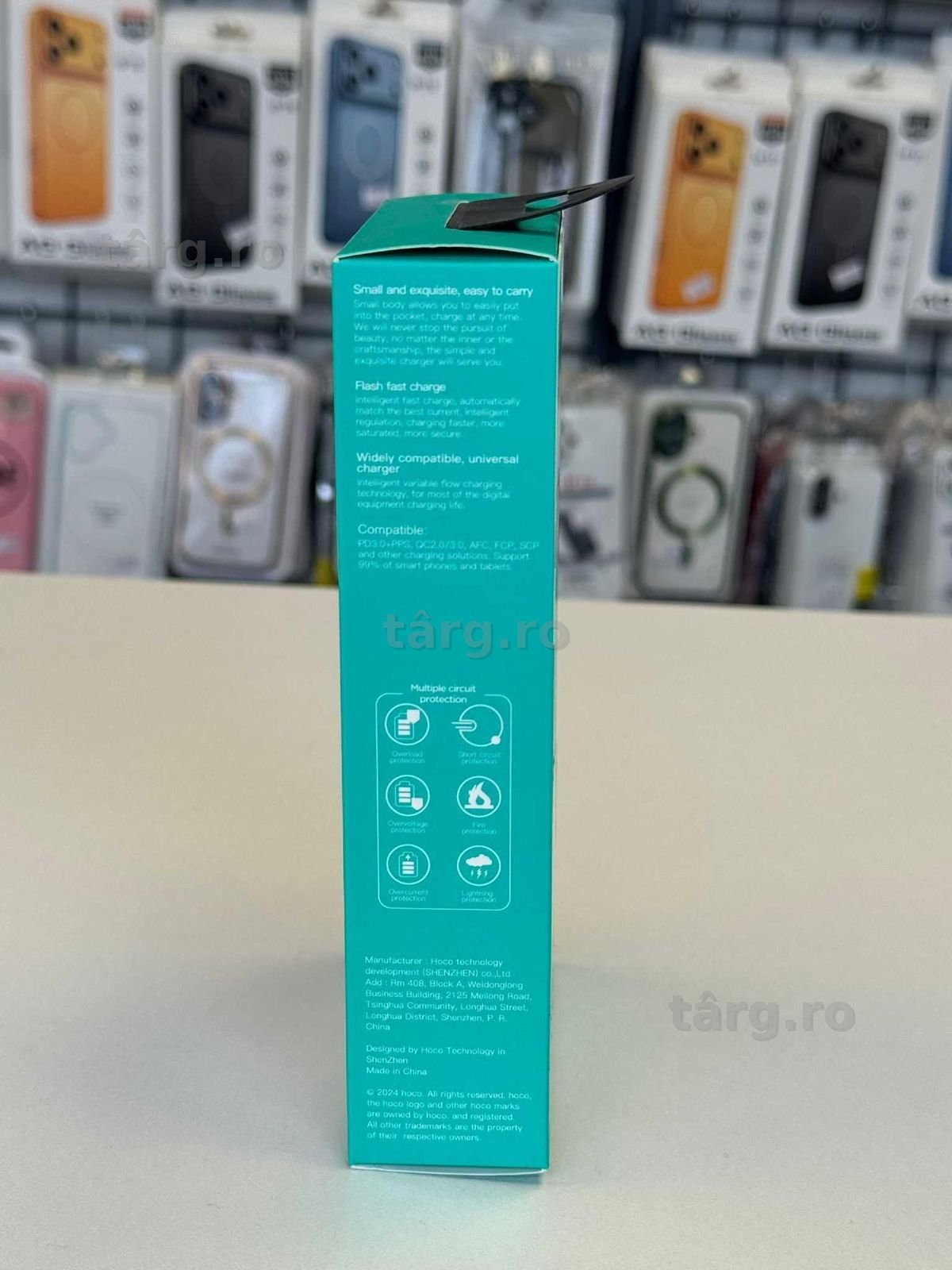Incarcator hoco + cablu lightning, incarcare rapida, 30 w 2