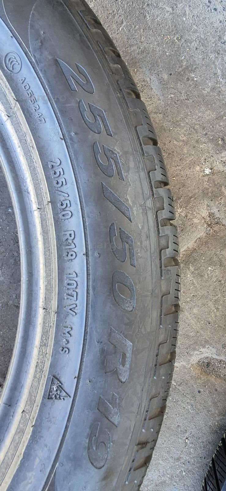 4 anvelope iarna Pirelli 255/50/19,dot 2022.Pretul este pe bucata. 6