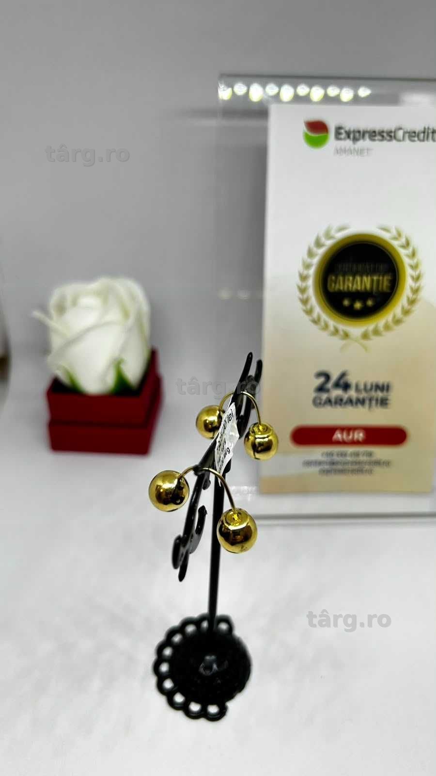 Cercei Aur 14K 4.06g (AG1 Alexandru B54216) - Garantie 2 ani! 2