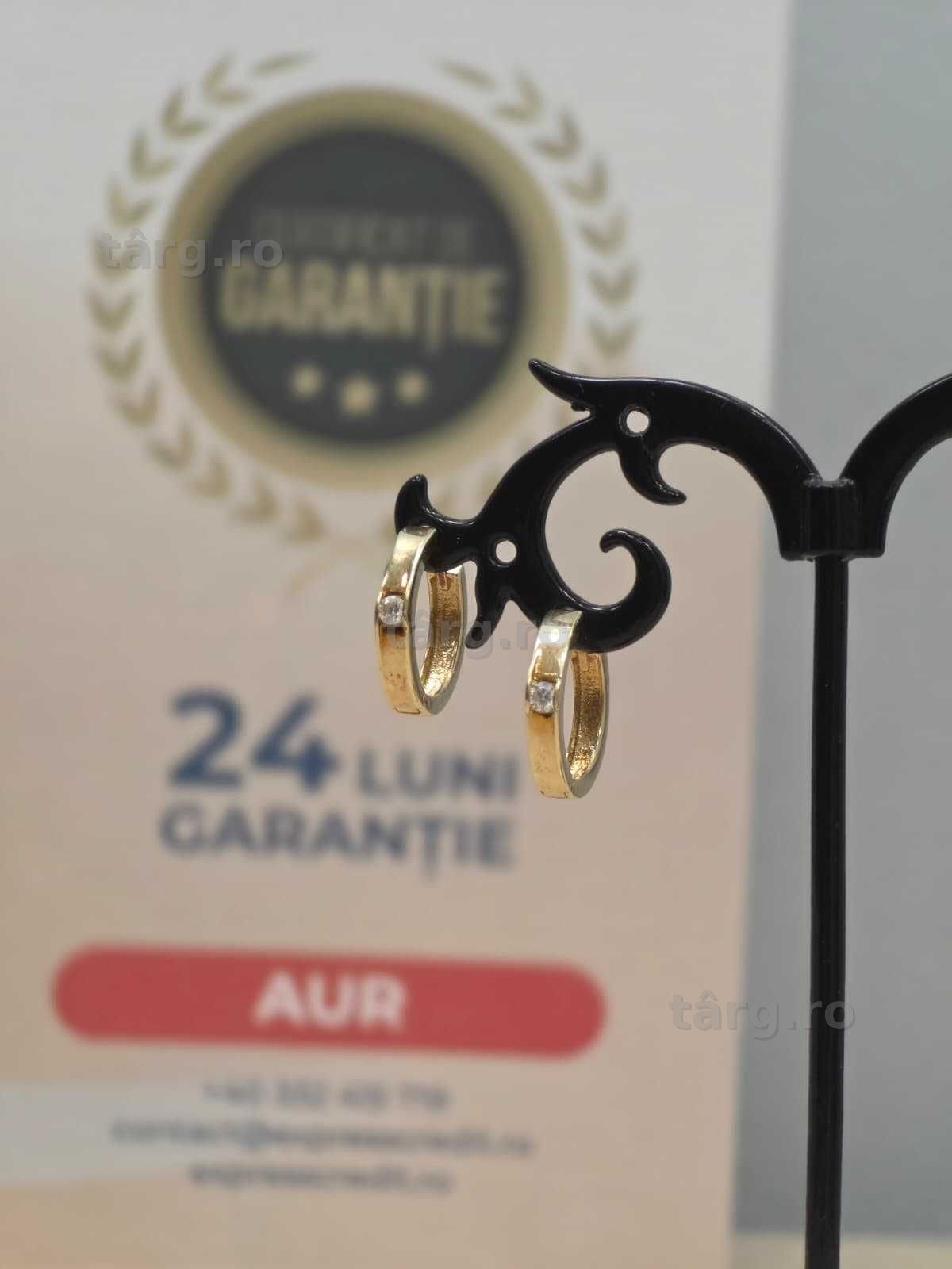 Cercei aur 14K 2.53g [32 B4802.1-ag45) 2 ANI GARANTIE!