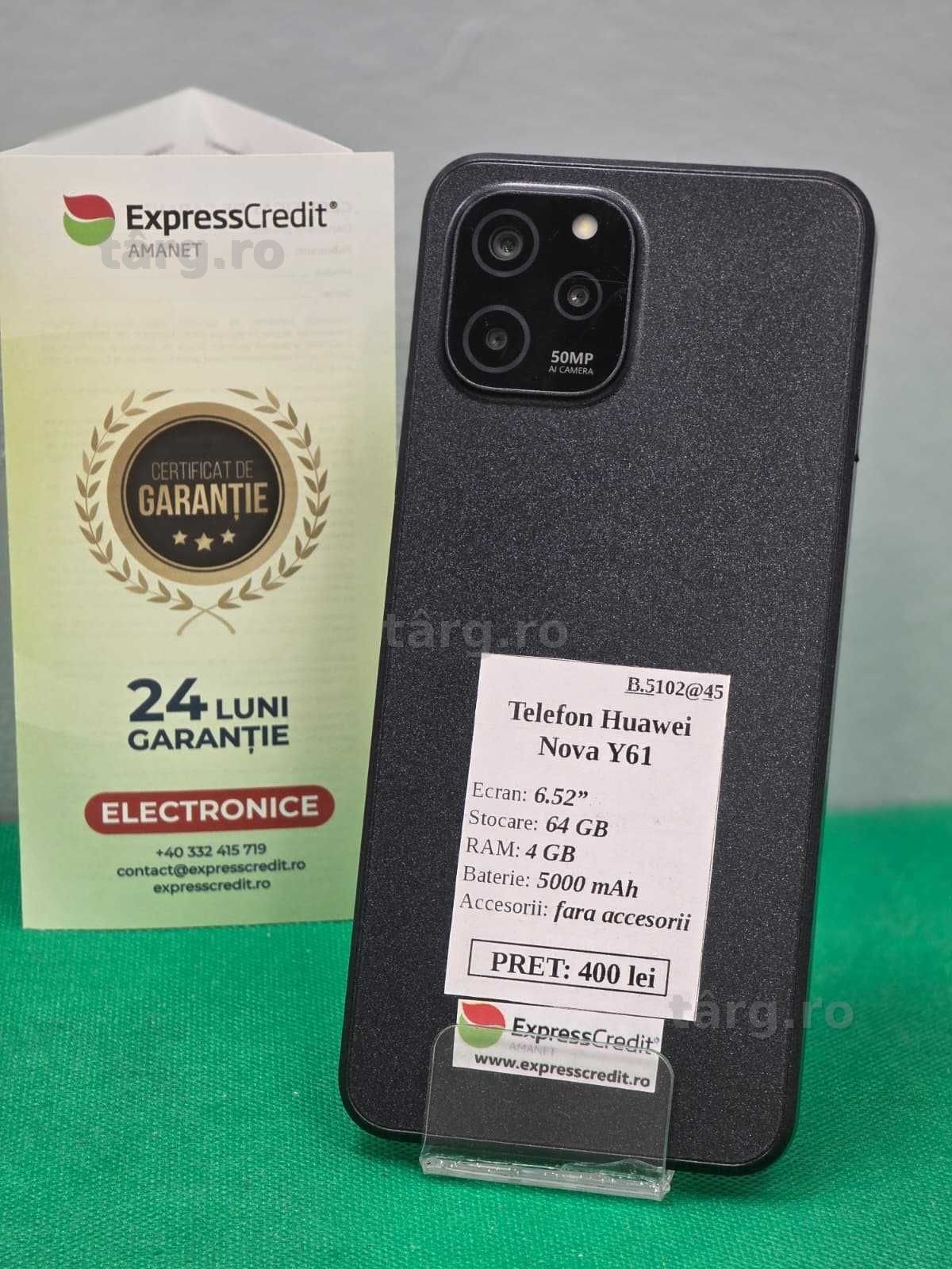 Huawei Nova Y61 [Ag45 B.5102] - Garantie 2 ani