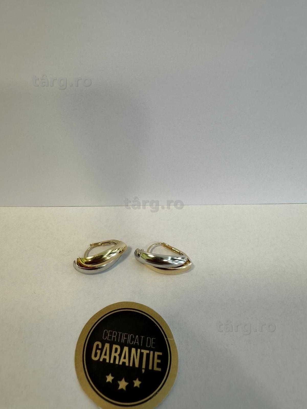 Cercei aur 14 K, 2,69 g (ECA 39 / 18542.3) Garantie 2 ani! 3