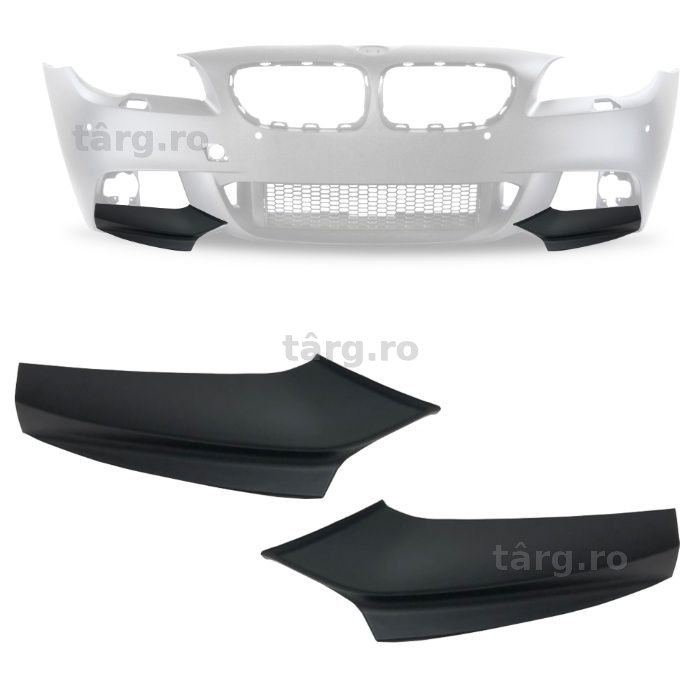 Splitter coltar bara fata BMW F10 F11 M-Pachet negru mat