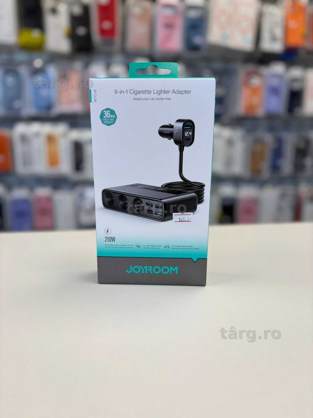 Adaptor / Triplu Bricheta auto, Incarcare rapida