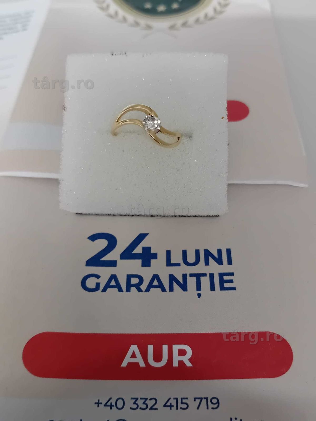 Inel aur 14k[Tomesti-b:33116]-Garantie 2 ani!