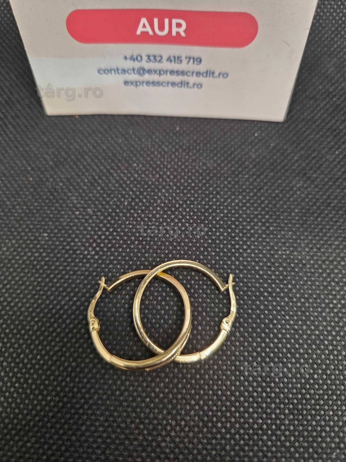 Cercei aur 14K 2.19g (50081.11 Ag11 Piata Nicolina) Garantie 2 ani! 3