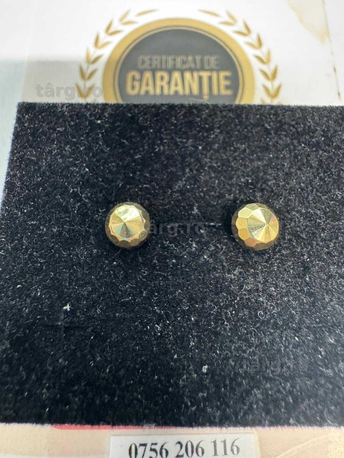 Cercei din aur 14k (70089.1/ 10 Pacurari 1) garantie 2 ani! 3