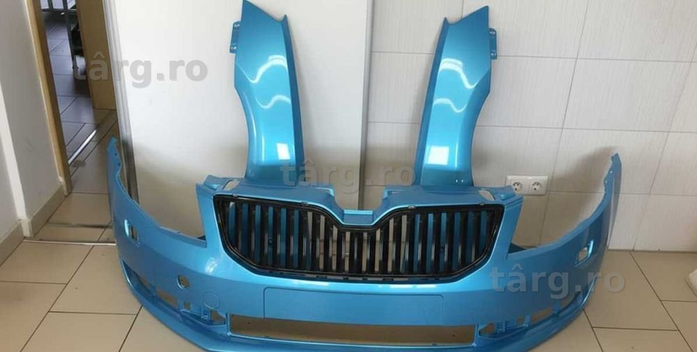 Bara+Aripa Fata Dreapta&Stanga Skoda Octavia 3 III 13-17 LF5W Albastru