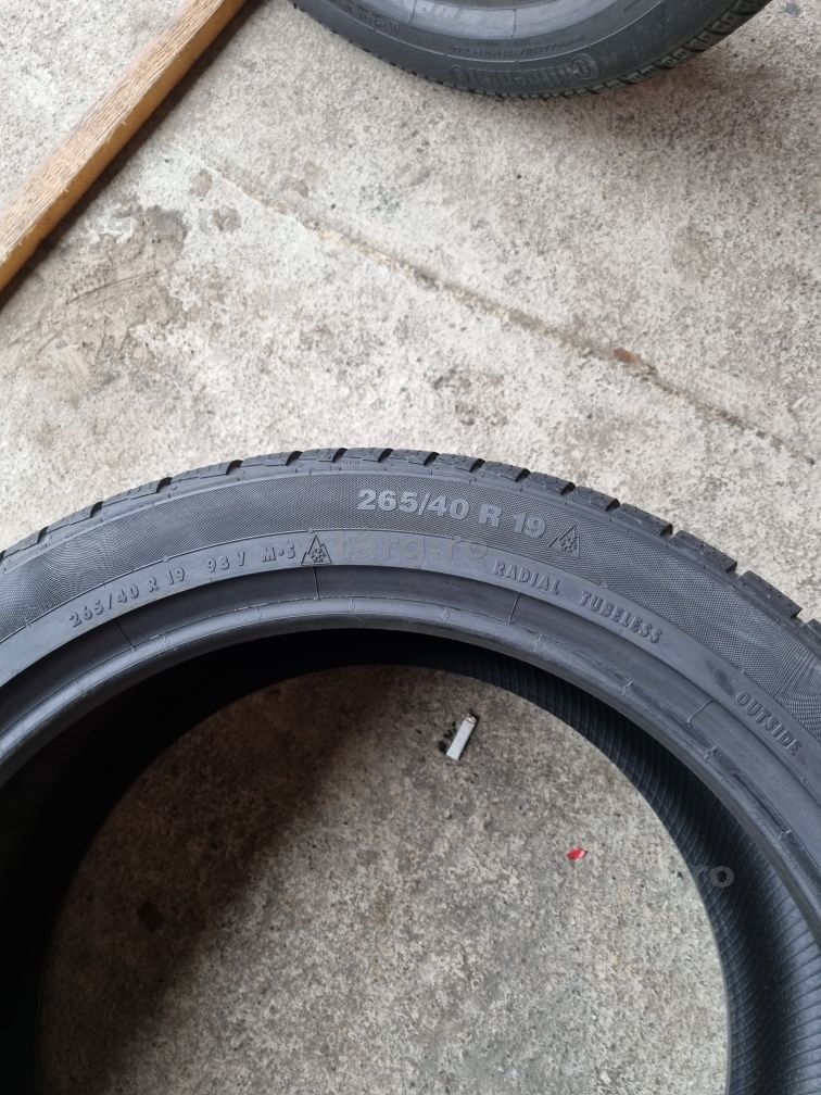 2 anvelope iarna CA SI NOI CONTINENTAL 265/40/19 DOT 2019 6