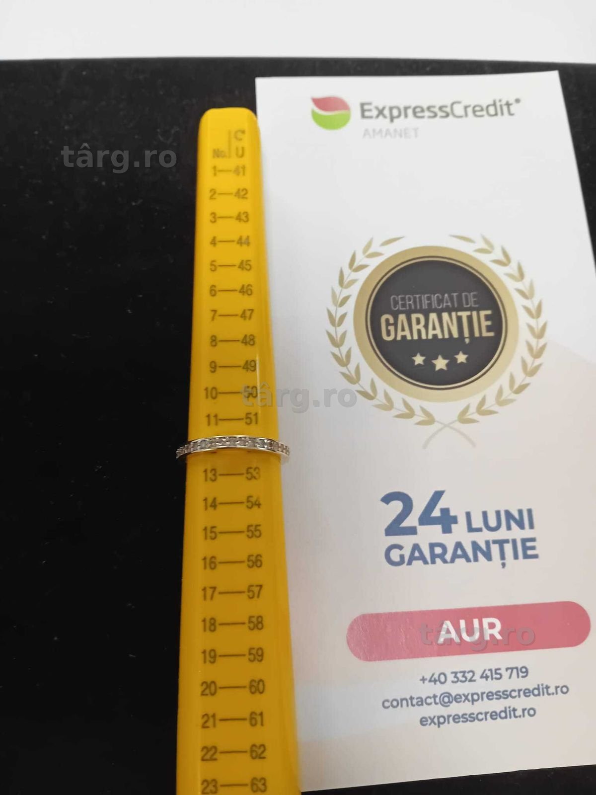 (Ag33) Inel Aur 14K/Garantie 2 Ani 3