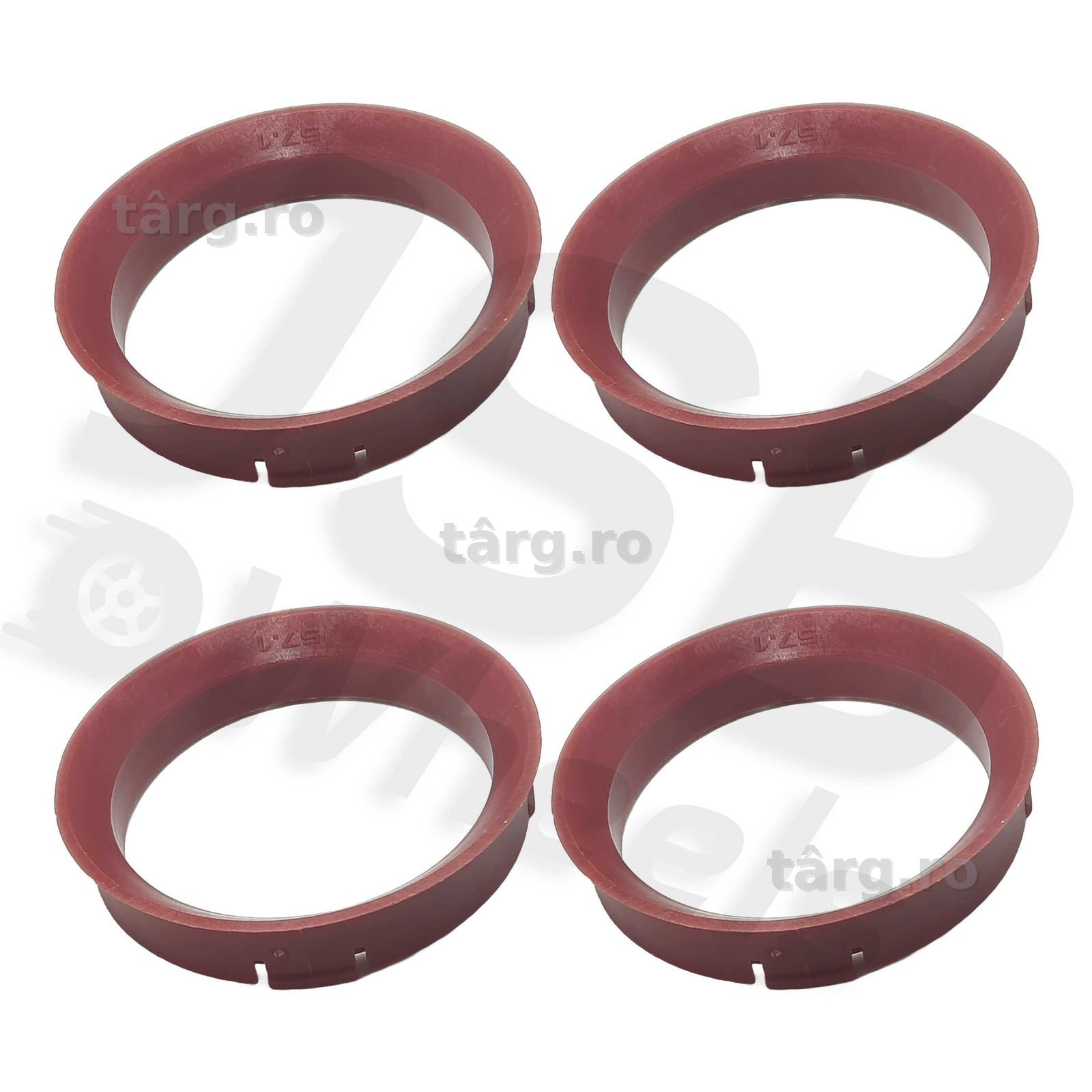 Set inele centrare ghidaj jante noi 66.45-57.1 mm, VW,Audi,Seat,Skoda