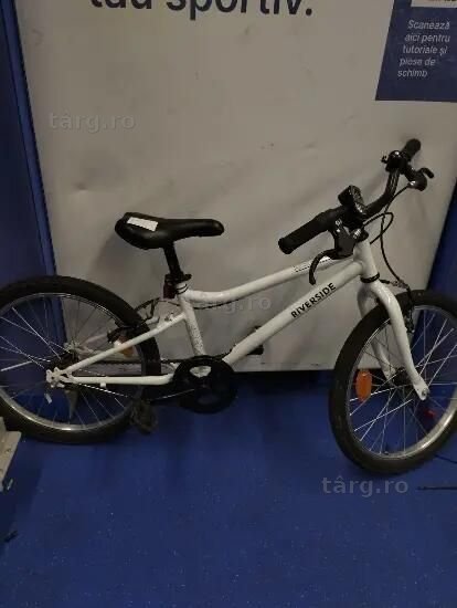 Bicicletă polivalentă Riverside 100 20" alb - (SecondHand) Decathlon