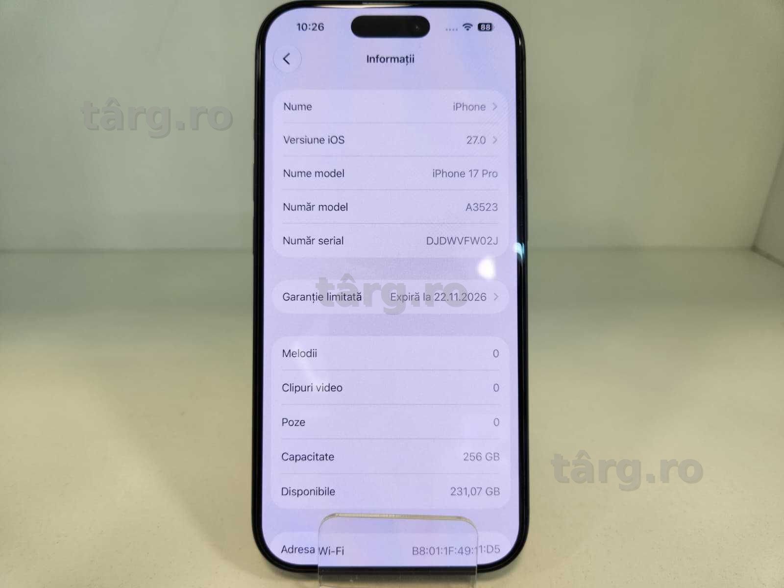 Telefon Apple Iphone 17 Pro 256Gb – Baterie 99% (Ag8 Tudor/B75243) – Garantie 2 Ani! 6