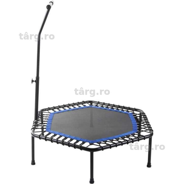 Trambulina fitness negru/albastru