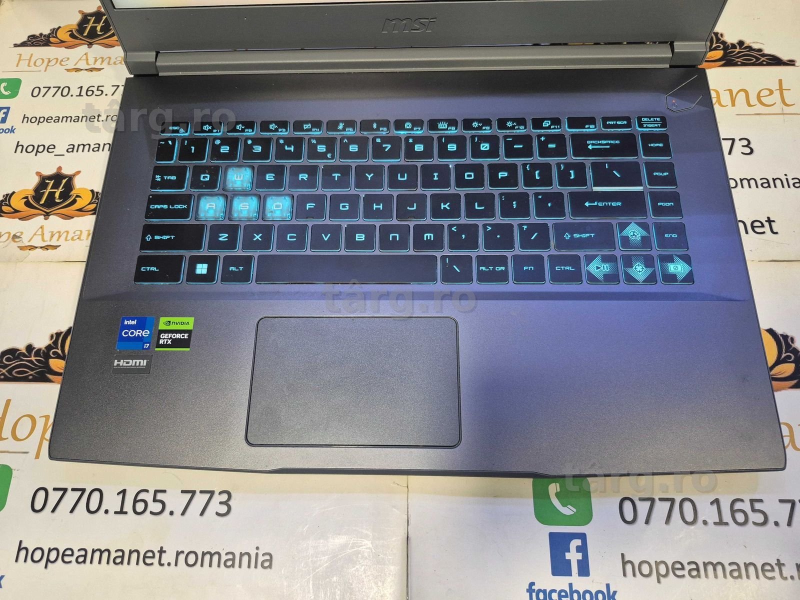 Hope Amanet P6 LAPTOP MSI i7 #171909 2
