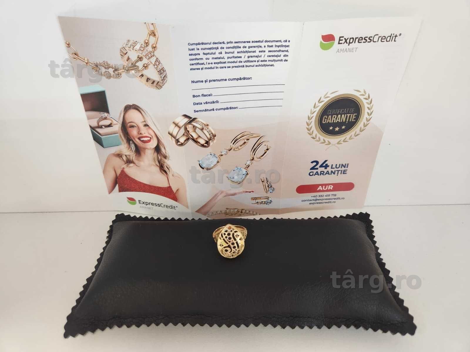 Inel aur 14k 2.97g (b68155.8/AG2 Tudor) - Garantie 2 ani! 3