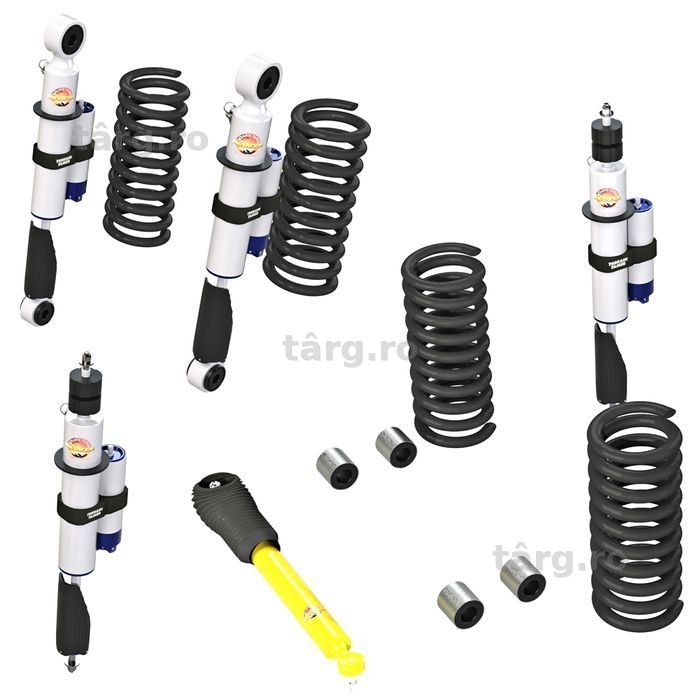 suspensie - kit complet terrain tamer pro +5cm cu rezervor reglabile, patrol y60