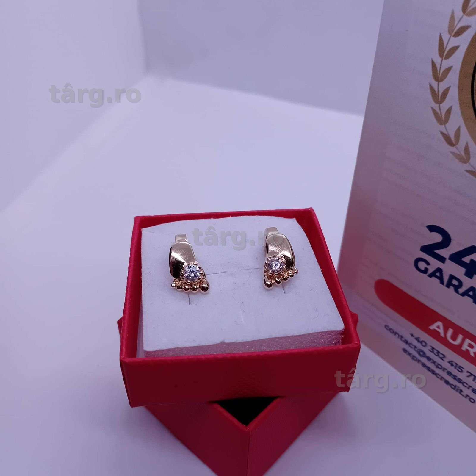 Cercei aur 14K 3.14g (Ag4 Dacia B.51089) Garantie 2 ani 2
