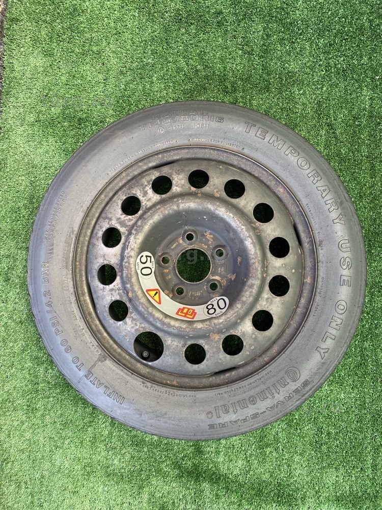 Roata rezerva slim ingusta originala Jaguar  S Type 145 80 16 5X108