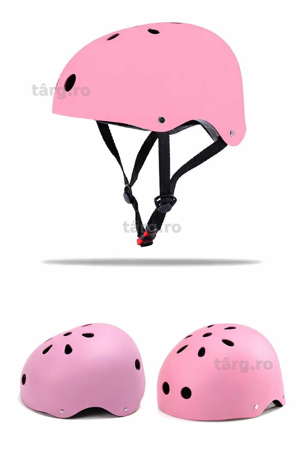 Casca protectie Bicicleta/Trotineta, Ultra Usoara, Marime reglabila, Roz 4
