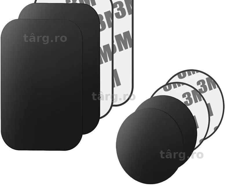 Placuta Metalica cu Banda Dublu Adeziva Pentru Suport Auto Telefon