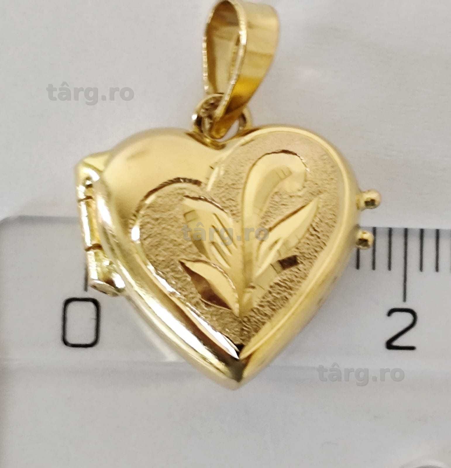 Medalion - Inima aur 22K , 4.52 gr. Vanzare in locatie (AG35 B 34584) Garantie 2ani! 4