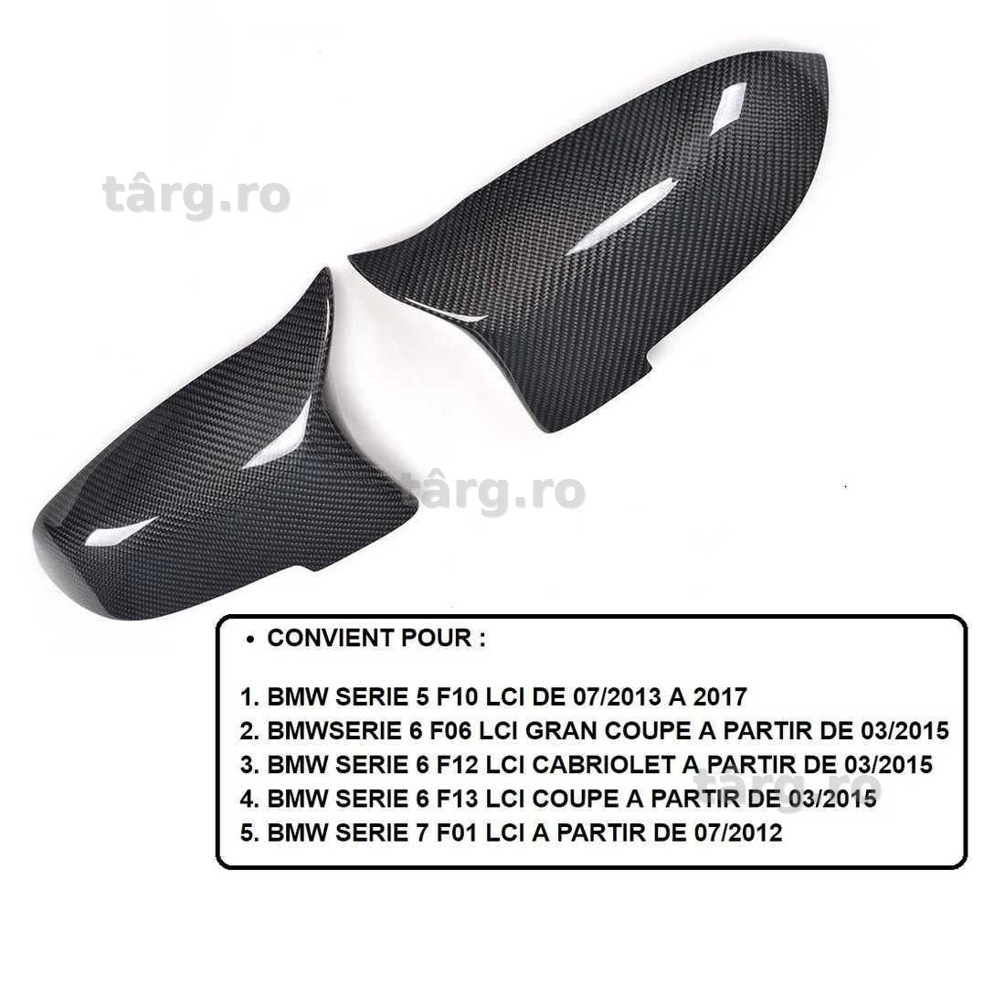 Capace Oglinzi Carbon BMW SERIE 5 6 7 F10 F06 F12 F13 F01 LCI LOOK M4