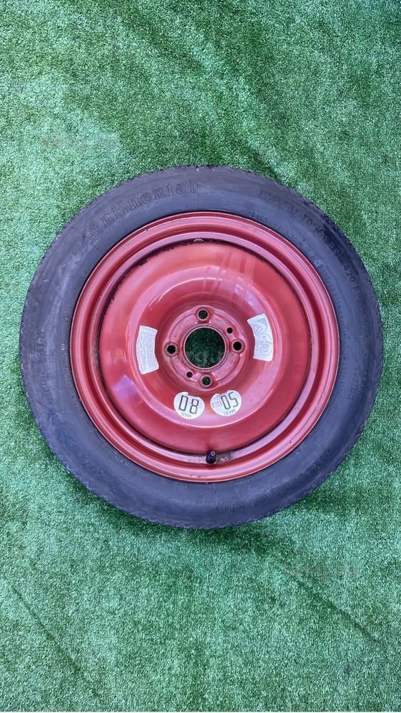 Roata rezerva slim îngustă originala Citroen Peugeot 125/80/15 4X108