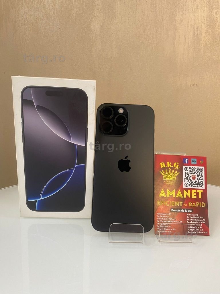 Iphone 16 Pro Max 256gb 100% Amanet BKG