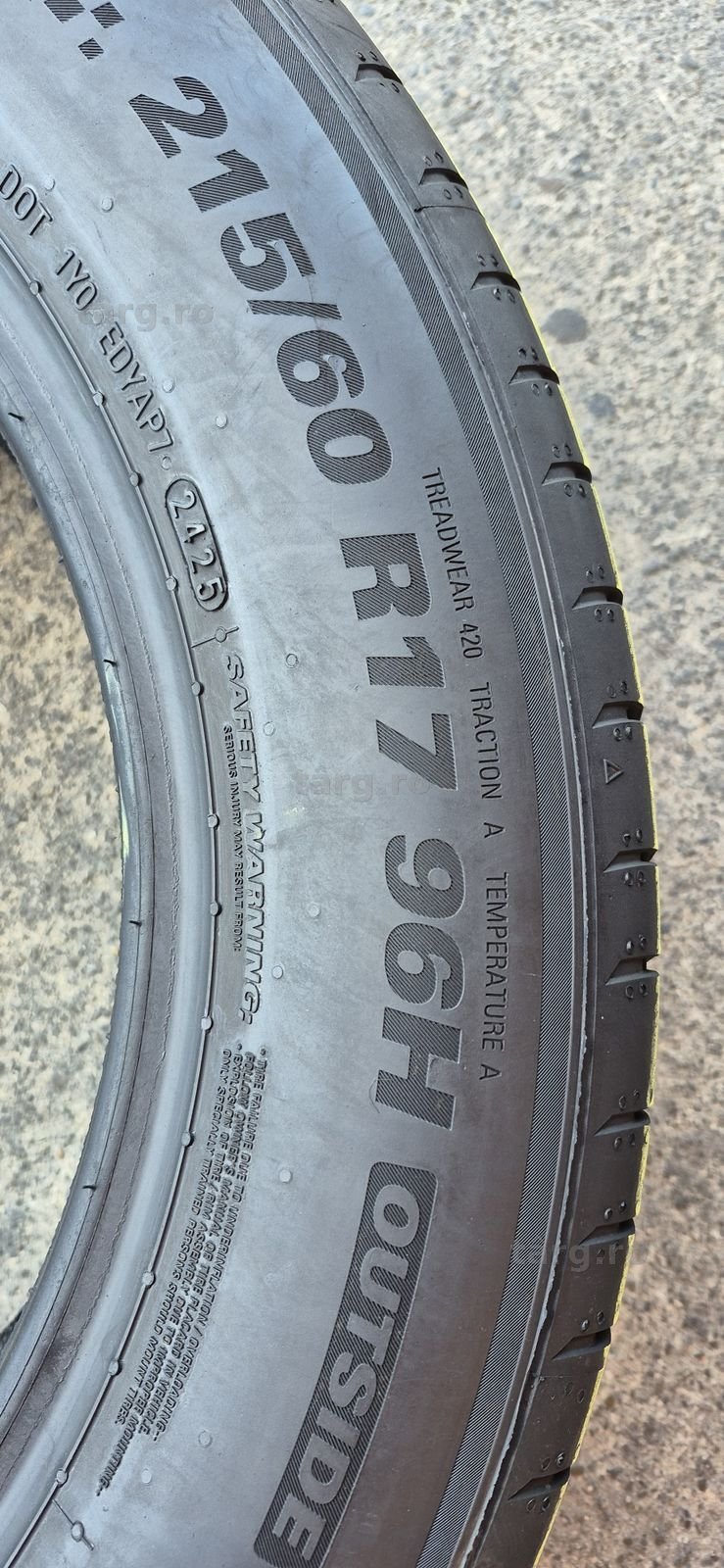 4 anvelope vara  noi Kumho 215/60/17,dot 2025.Pretul este pe bucata. 6