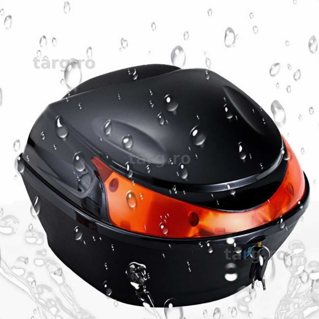 Cutie portbagaj moto/scuter, 28x28x20 cm, cu cheie si sistem antifurt 5