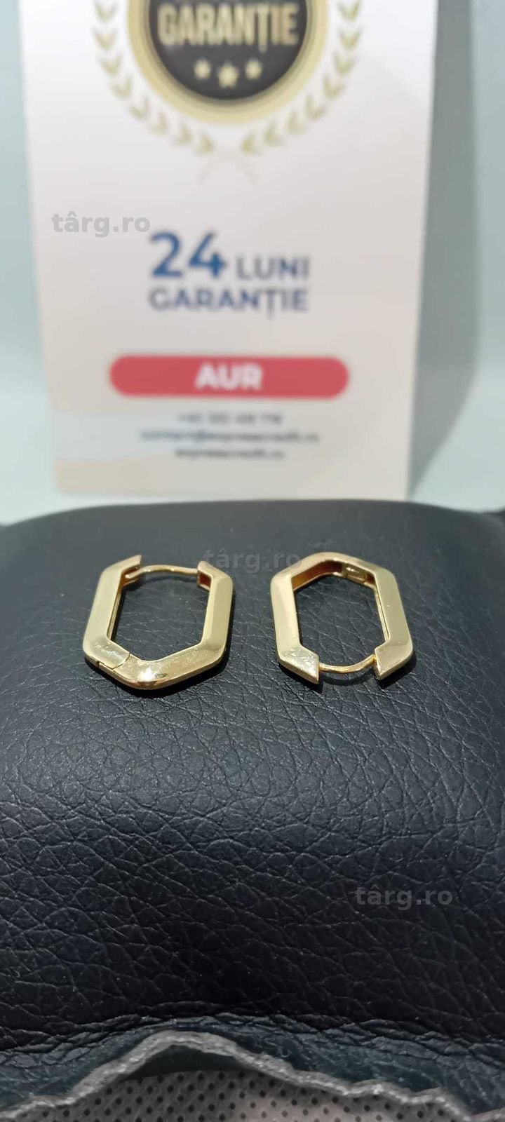 Cercei Aur 14K (Ag18 Tutora b.28526) Garantie 2 ani! 2