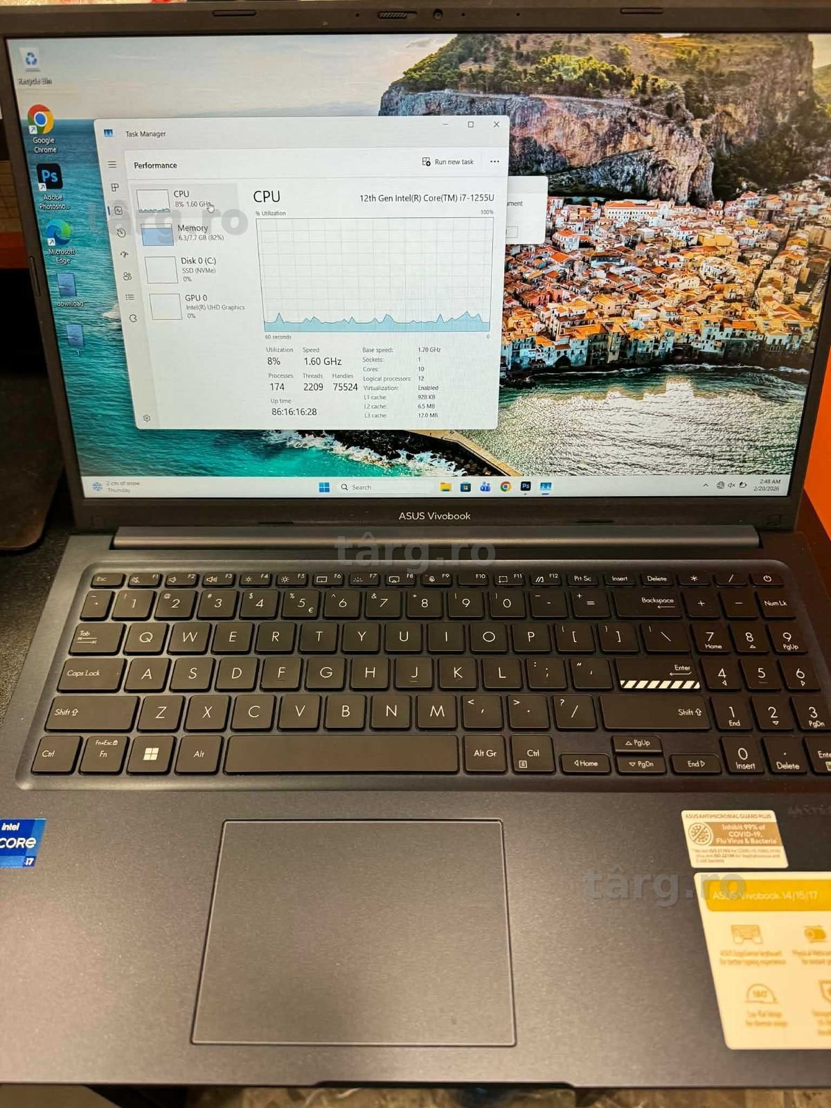 Hope Amanet P5-Laptop Asus Vivobook X1504ZA, i7-1255/ 8 RAM /512 SSD