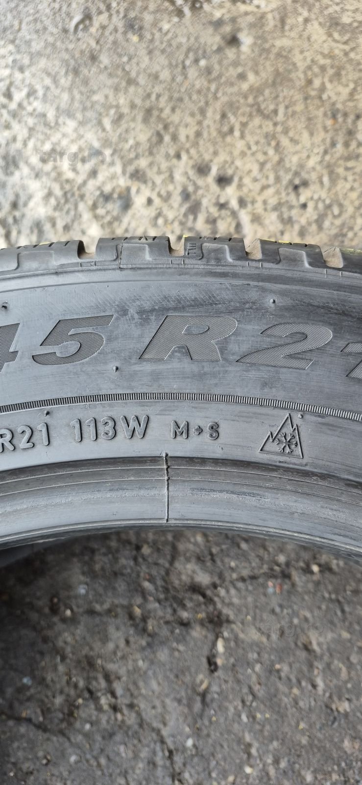 4 anvelope iarna Pirelli 285/45/21.Pretul  este pe bucata. 8