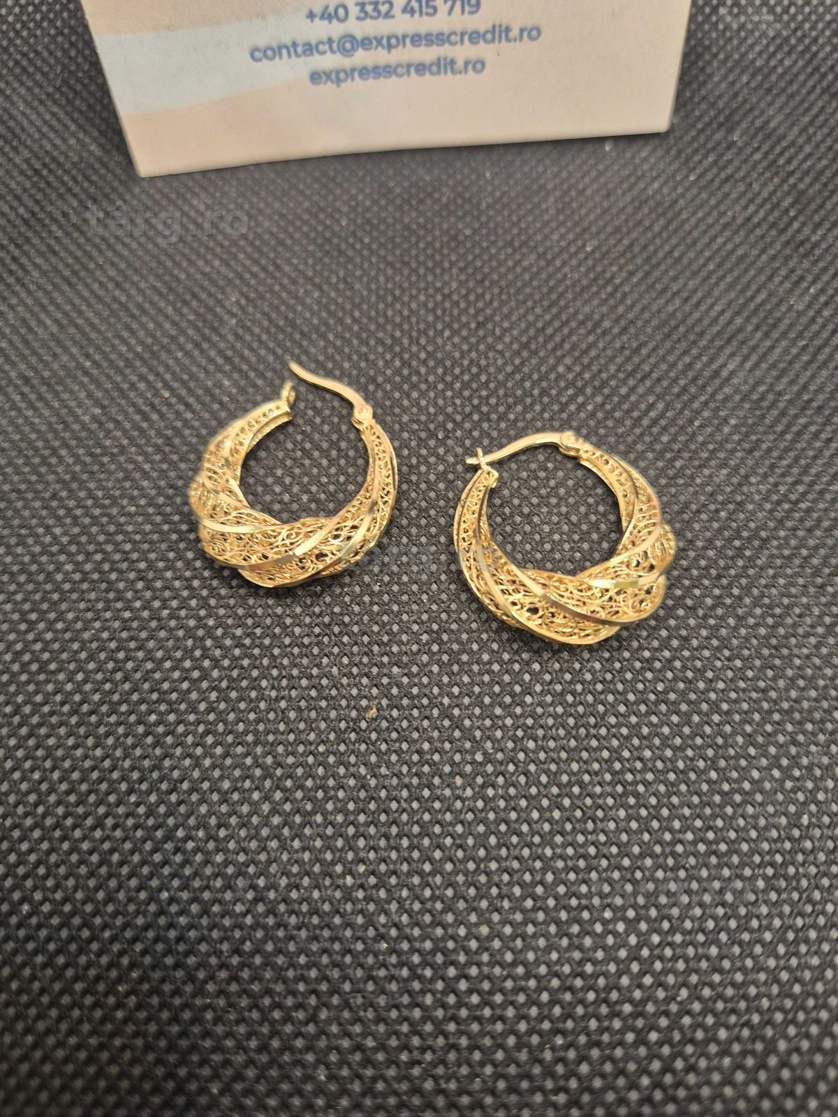 Cercei aur 14K 2.93g (50173 Ag11 Piata Nicolina) Garantie 2 ani! 2