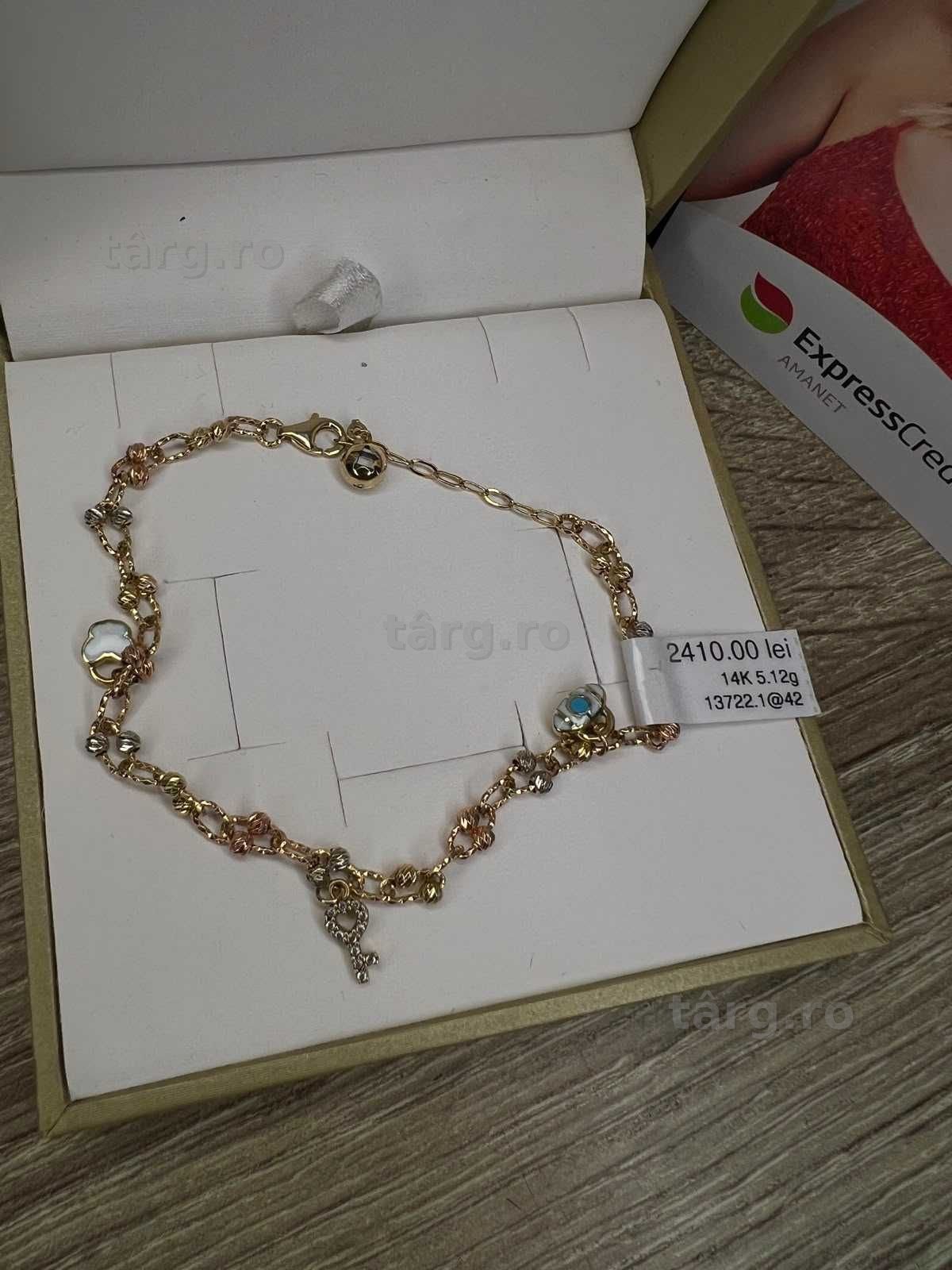 (AG42 ) Bratara Aur 14K 5.12g *Garantie 2 Ani* B:13722.1 2