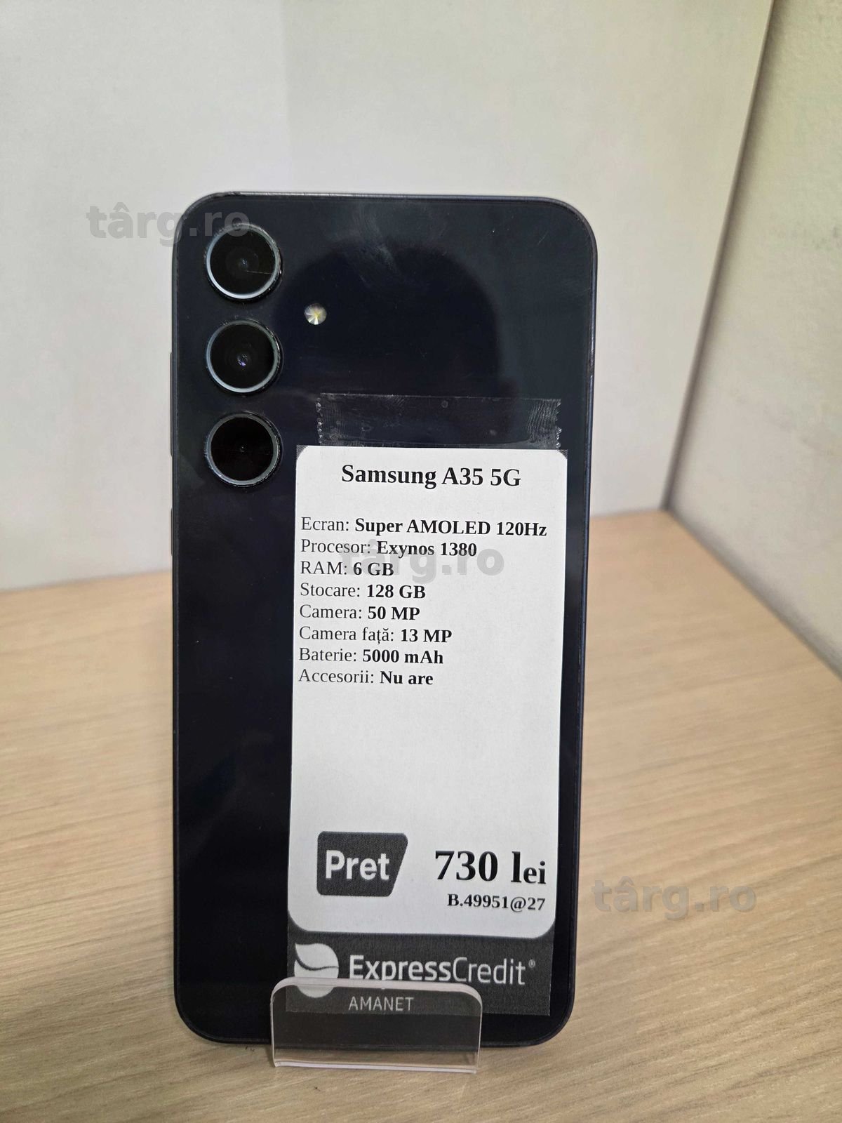 Samsung A35 5G 128GB (Ag 17 Tomesti b.49951)-Garantie 2 ani!