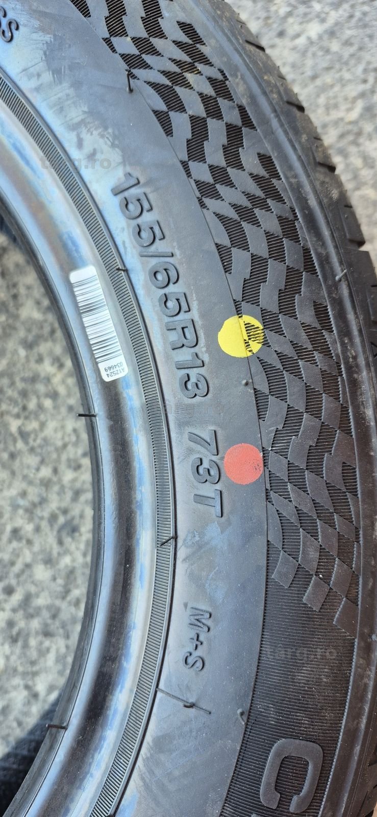 4 anvelope vara noi Tercelo 155/65/13,dot 2025.Pretul este pe bucata. 6