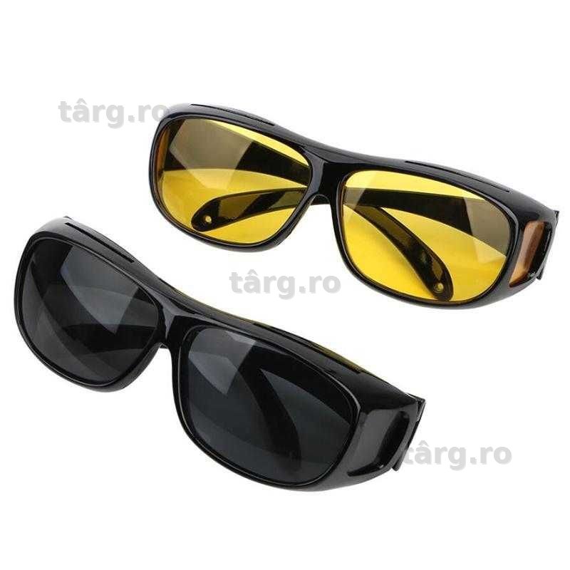 Ochelari pentru conducere nocturna si de zi pentru soferi set 2 bucati