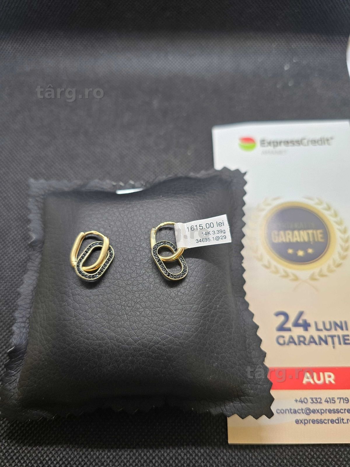 Cercei de aur 14k (Ag29 Siraj b.34695.1) Garantie 2 ani