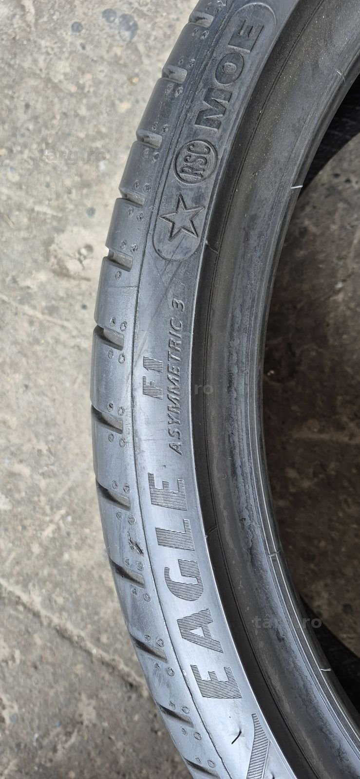 4 anvelope vara Rft Goodyear,fata 245/35/20,spate 275/30/20.Pret/buc. 5