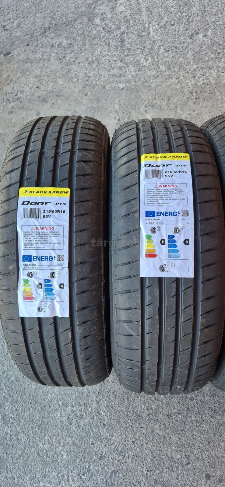 4 anvelope vara noi Blackarrow 215/60/16,dot 2025.Pretul este pe bucata. 2