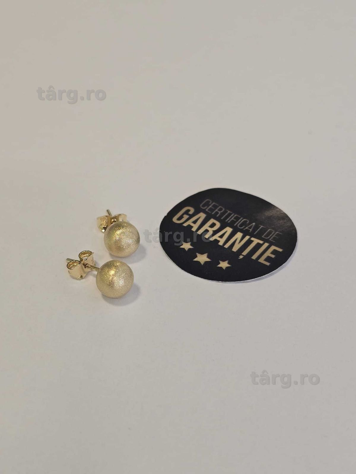 Cercei aur 14 K, 1.38 gr. (ECA 39 / b18455.1) – Garantie 2 ani