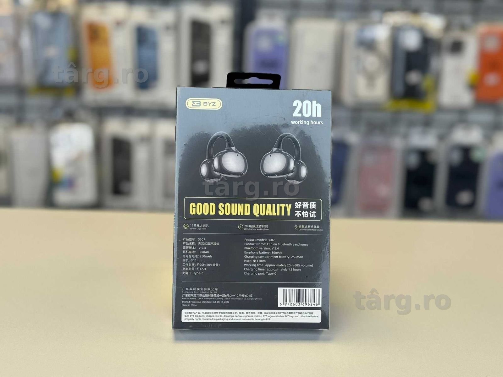 Casti wireless BIZ S607, 20 h de ascultare continua 2