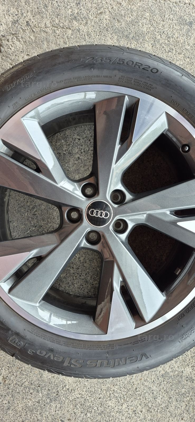 Jante originale ca noi Audi R20,fata 8Jx20H2,ET.45,spate 9Jx20H2,ET.42. 3