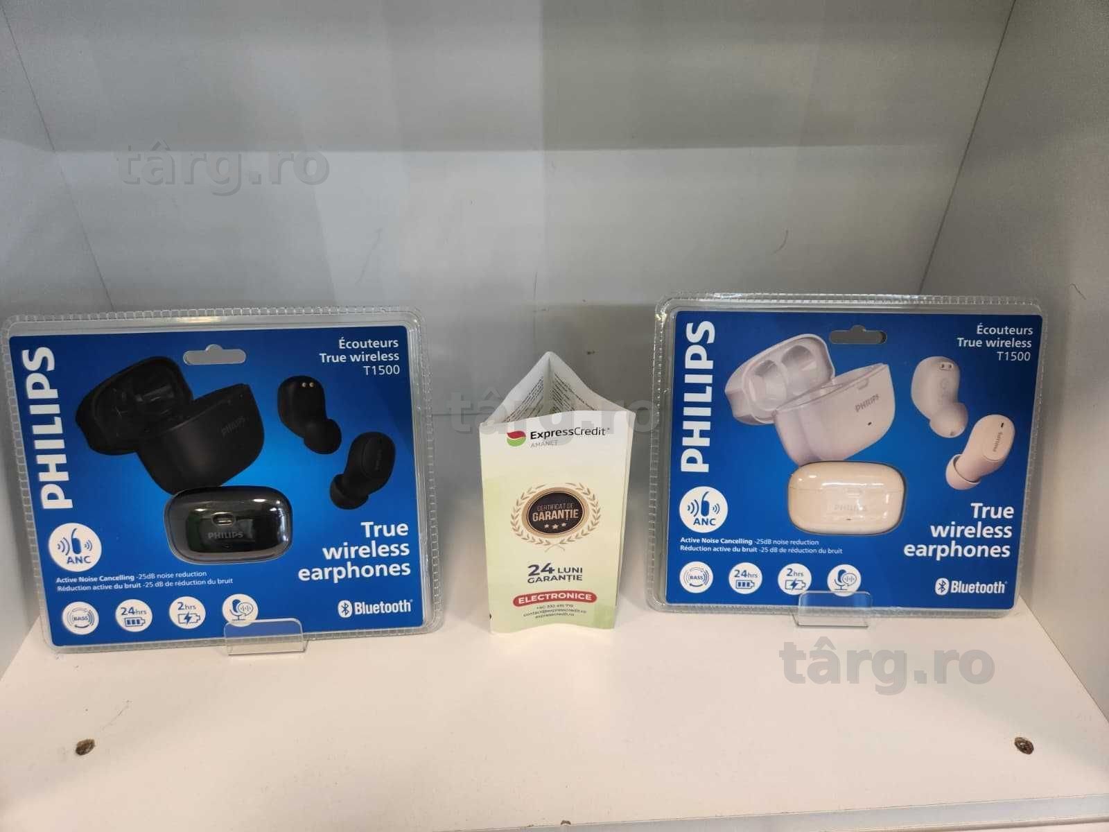 Casti  ANC Philips T1500 Sigilate (Ag8 Tudor/B75145) – Garantie 2 Ani!