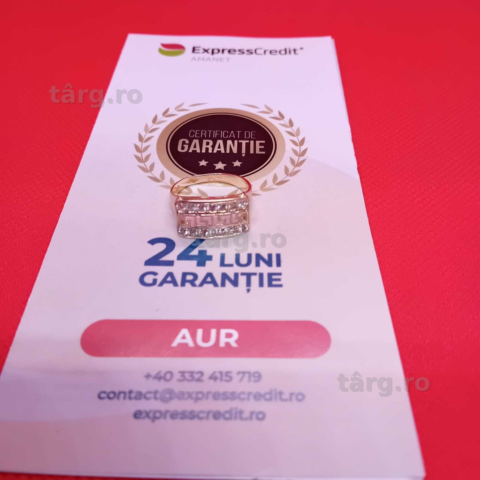 Inel aur 14k 3.49 g (Ag4 Dacia B50672.2)-Garantie 2 Ani 3