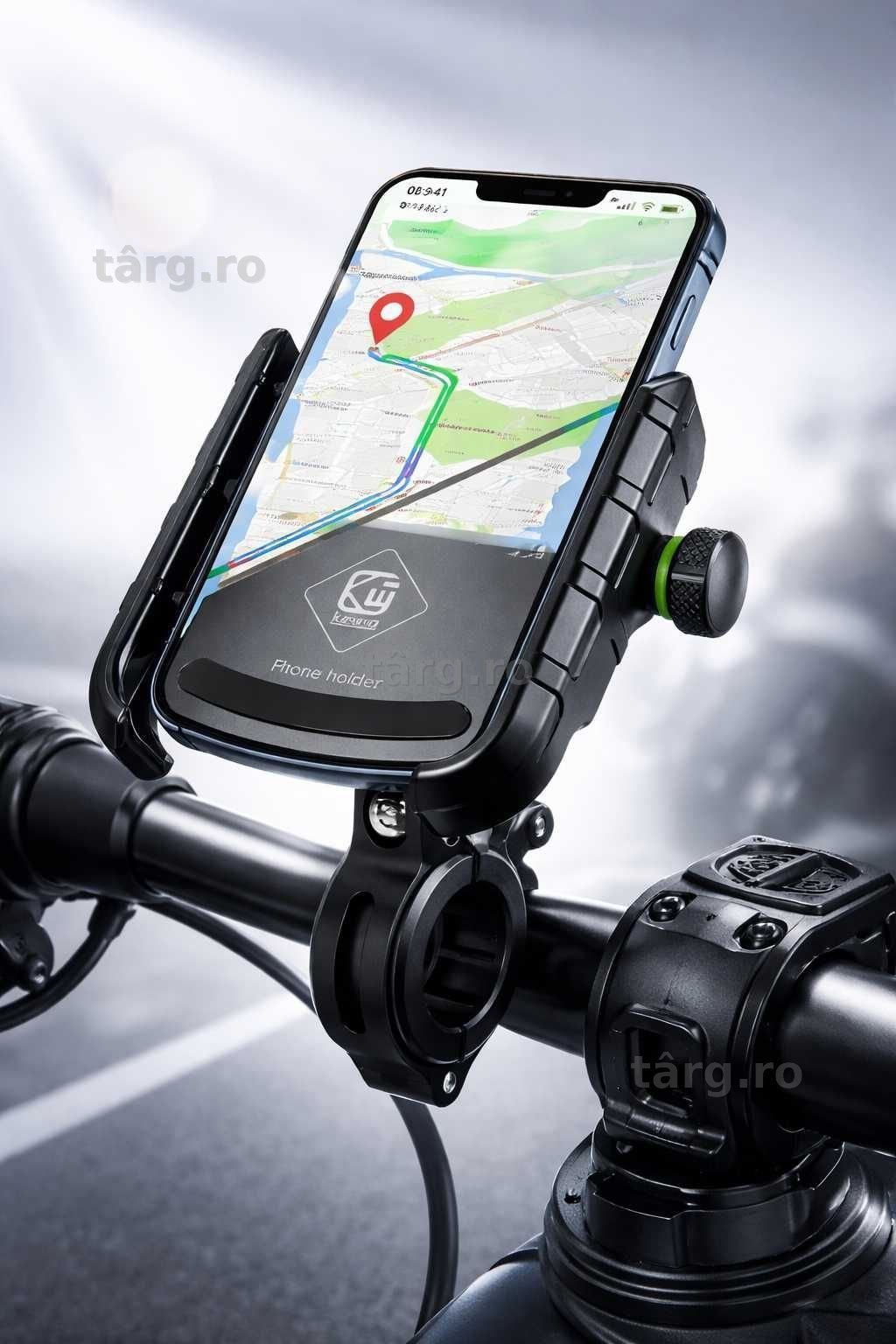 Suport de telefon Bicicleta/Moto/Scuter/Trotineta, montare pe ghidon sau oglinde, montare sigura, constructie durabila 3