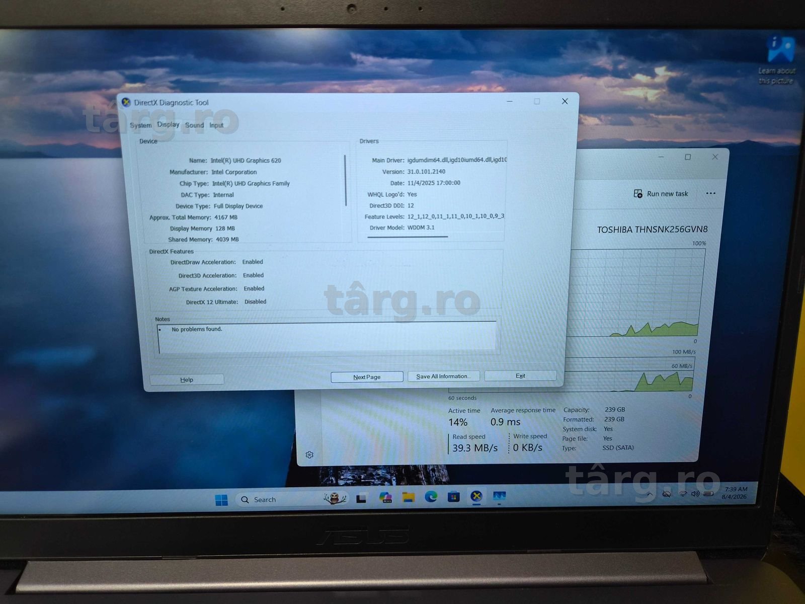 Hope Amanet P10/Laptop ASUS S510U i5 8TH 8GB RAM SSD 4