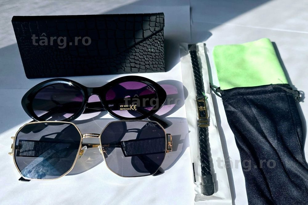 Set ochelari de soare DI0R, 1 pereche + accesorii